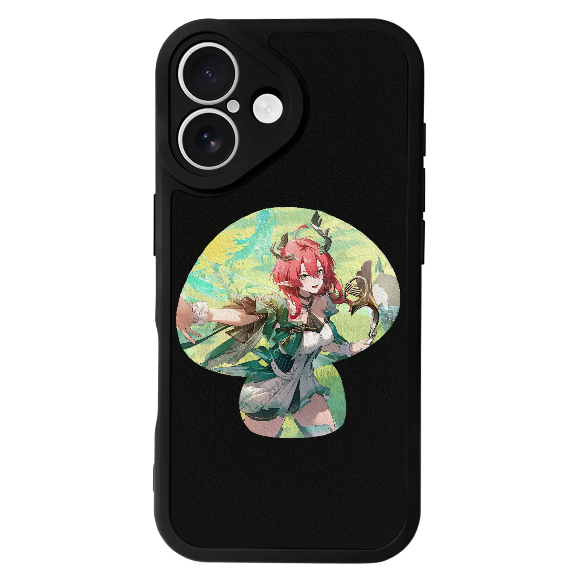 鳴潮 グッズ シャコンヌ - IPhone 16シリーズ対応 ・ シリコンスマホケース ・ レザー調 ・ 高精度フィット ・ 耐衝撃 ・ ワイヤレス充電対応 ・ 精密カット